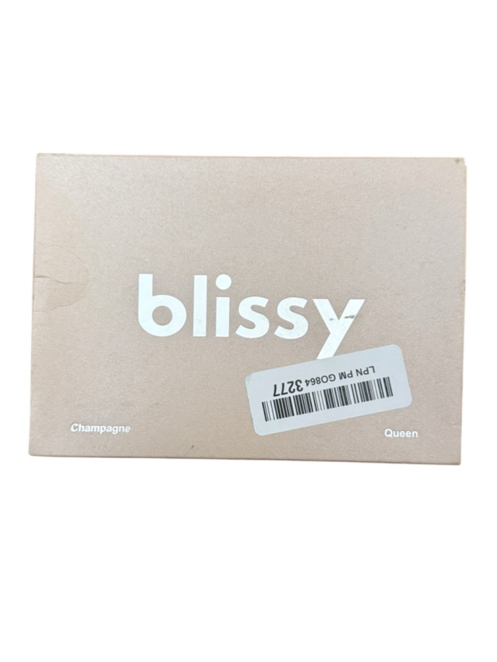 Blissy Mulberry Silk Pillowcase Queen Champagne New In Box - Picture 3 of 4